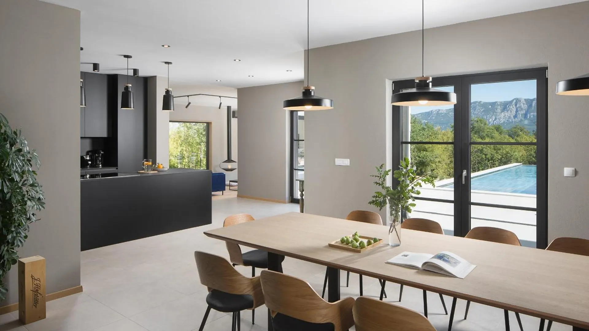 Villa Mons Caldera For 10 People With 40 M2 Infinity Heated Pool & Kids Playground Kršan
